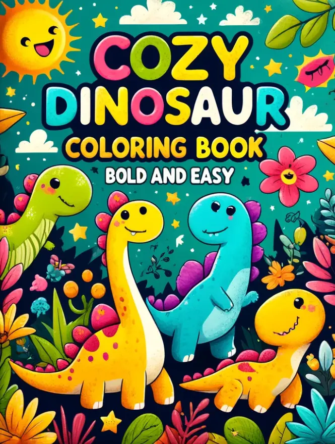 Cozy Dinosaur Coloring Book