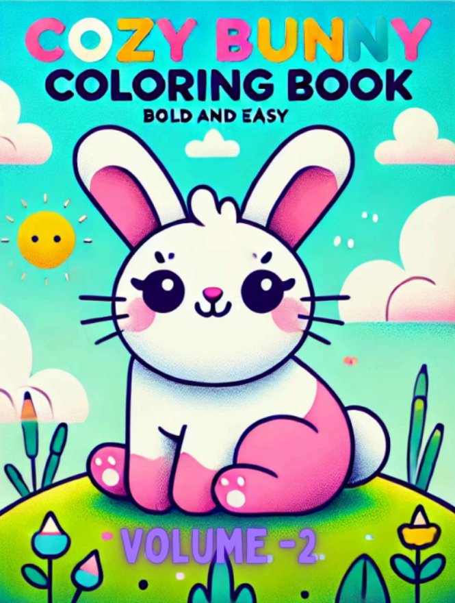 Cozy Bunny Coloring Book Volume - 2