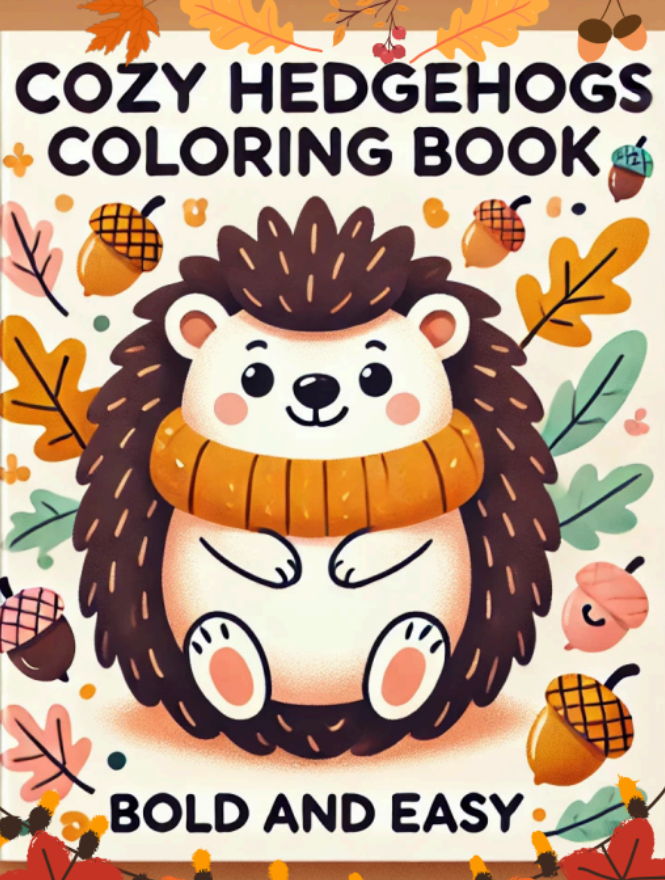 Cozy Hedgehogs Coloring Book