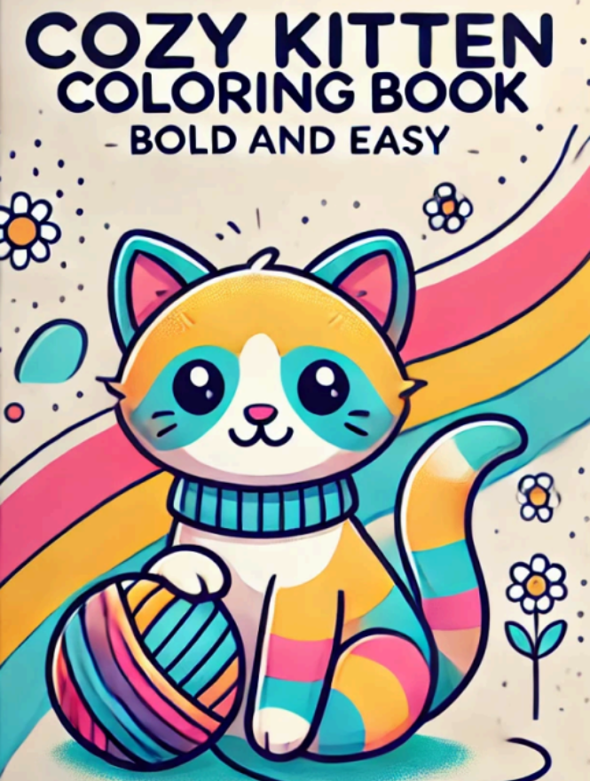 Cozy Kitten Coloring Book