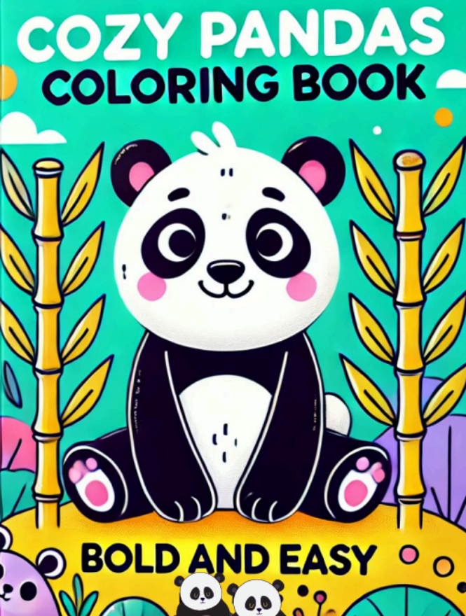 Cozy Pandas Coloring Book