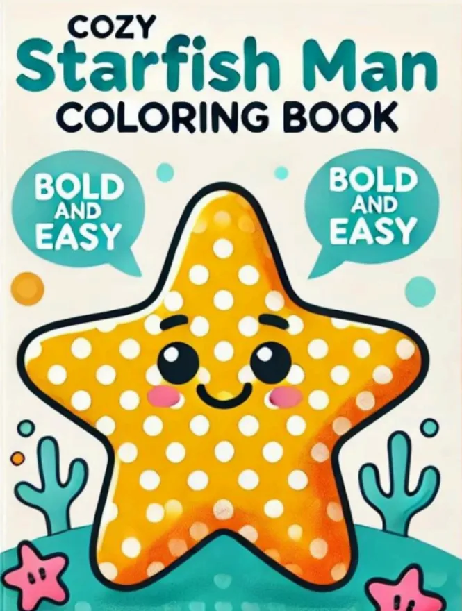 Cozy StarFish Man Coloring Book