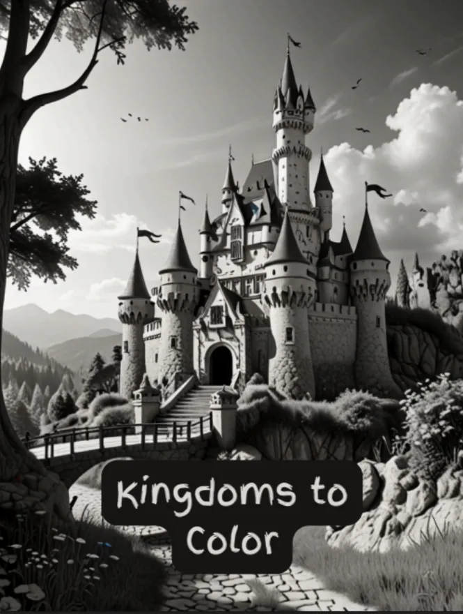 Kingdoms to Color: A Fantasy Coloring Adventure